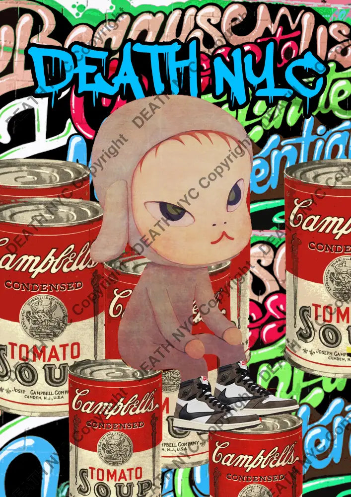 Auction ’N soup kick 2’’ art print 45x32cm (Edition of 100) Art Print