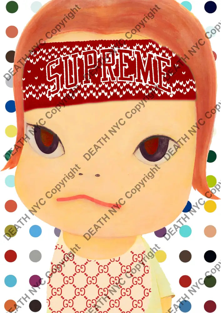 Auction ’N sup head red’ art print 45x32cm (Edition of 100) Art Print