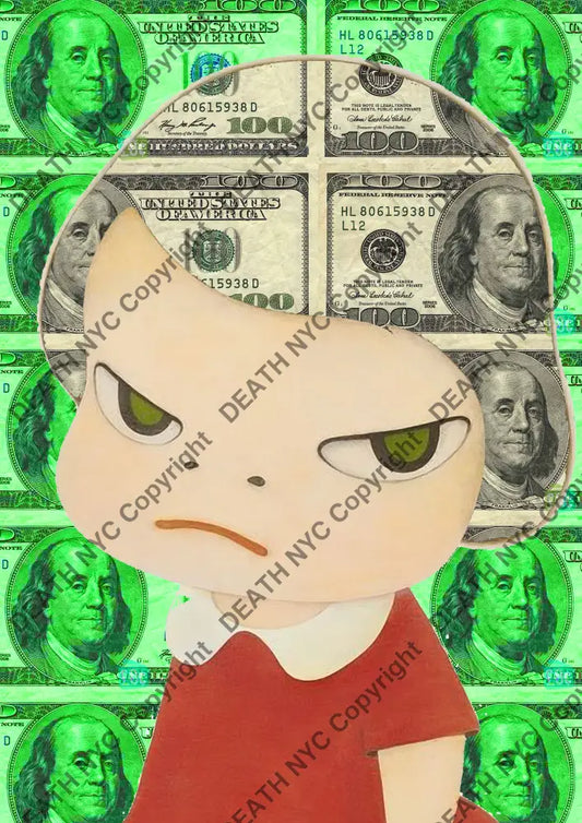 Auction ’N usd 100 green’ art print 45x32cm (Edition of 100) Art Print