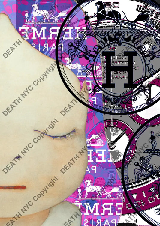 Auction ’N637 girl’ art print 45x32cm (Edition of 100) Art Print