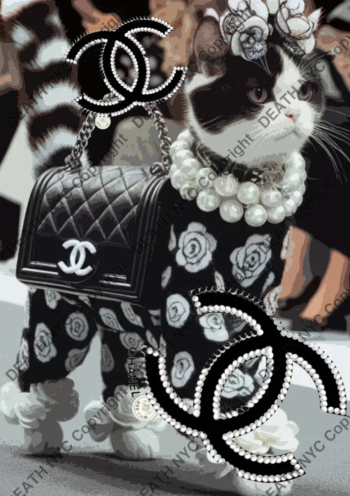 Auction ’NU127 cat’ art print 45x32cm (Edition of 100) Art Print