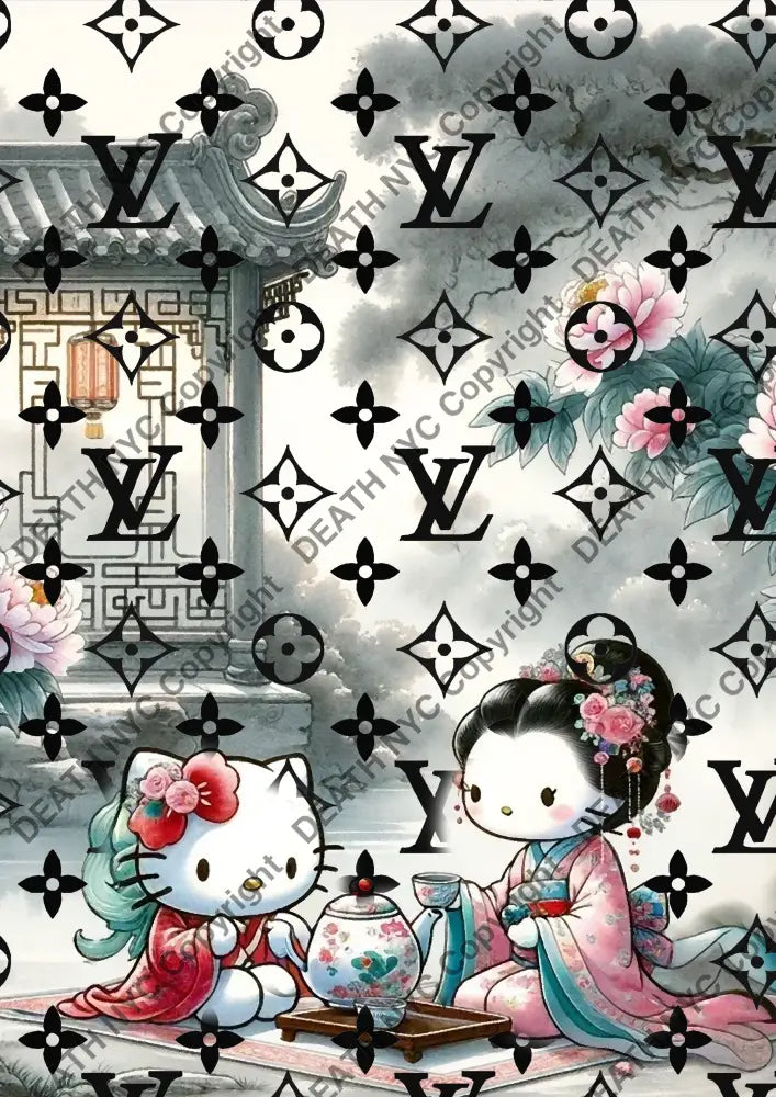 Auction ’NU98 kitty’ art print 45x32cm (Edition of 100) Art Print