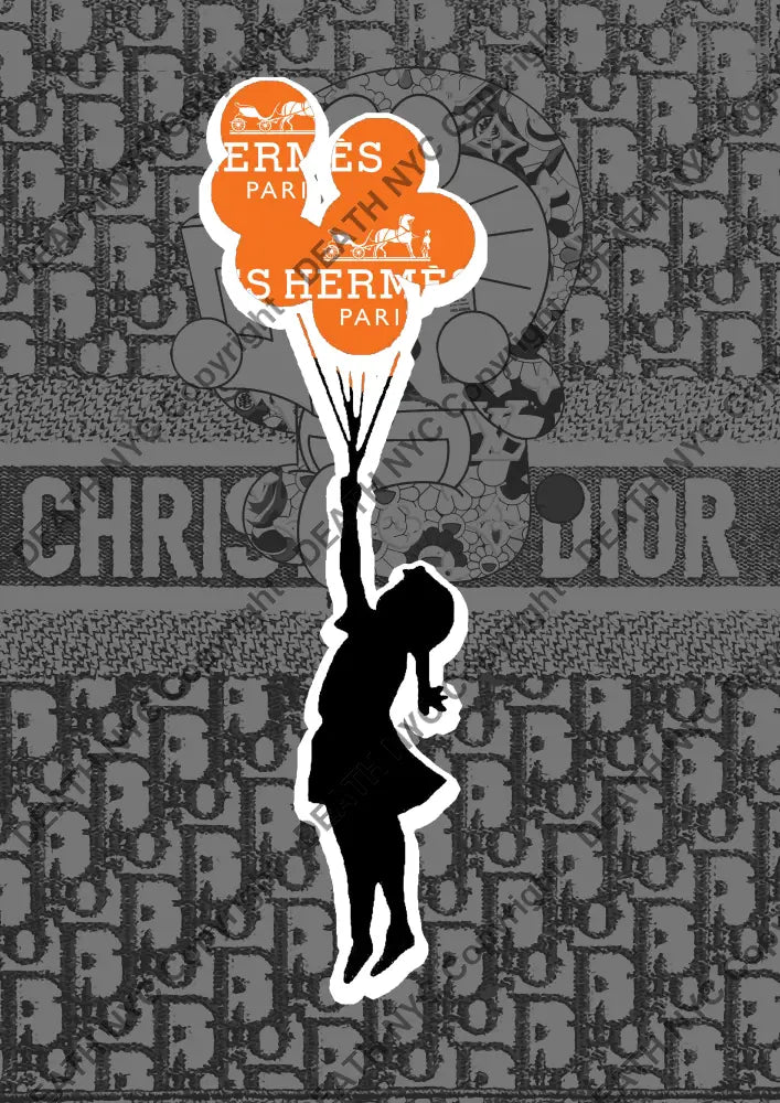 Auction ’NYC42 balloon ’ art print 45x32cm (Edition of 100) Art Print