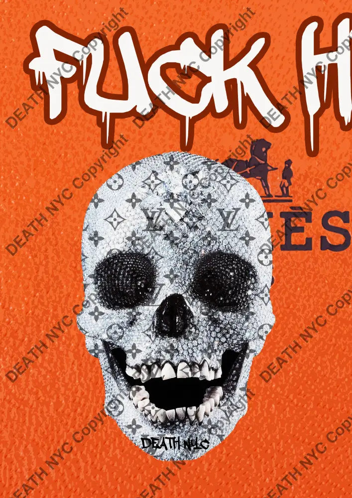 Auction ’O105 skull’ art print 45x32cm (Edition of 100) Art Print