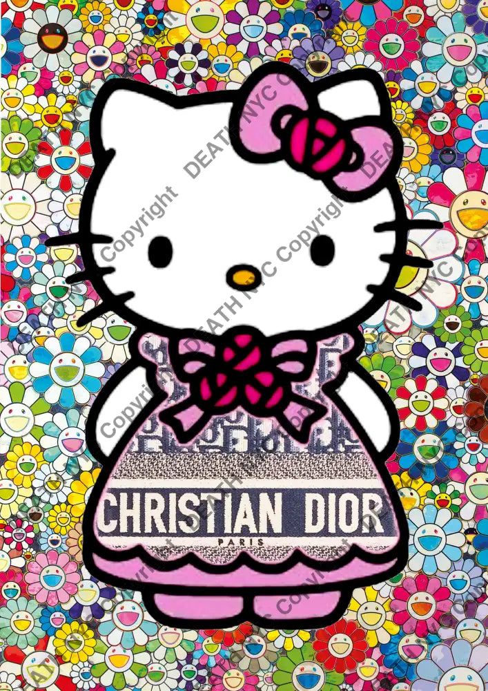 Auction ’P396 kitty ’ art print 45x32cm (Edition of 100) - Art Print