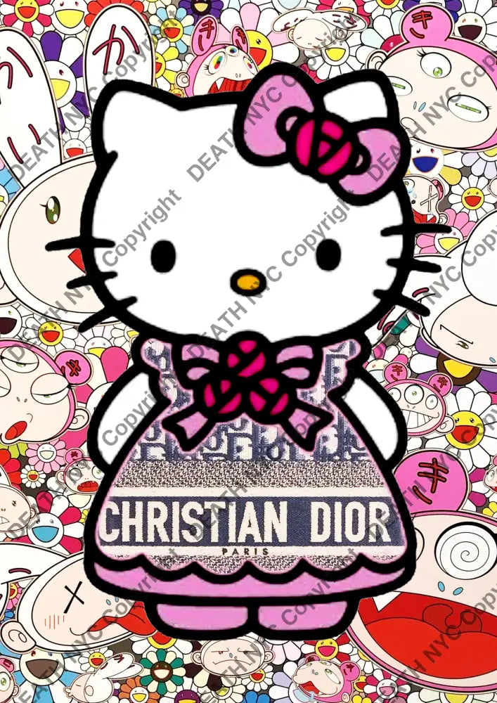 Auction ’P399 kitty’ art print 45x32cm (Edition of 100) Art Print