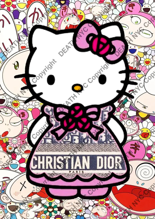 Auction ’P399 kitty’ art print 45x32cm (Edition of 100) Art Print