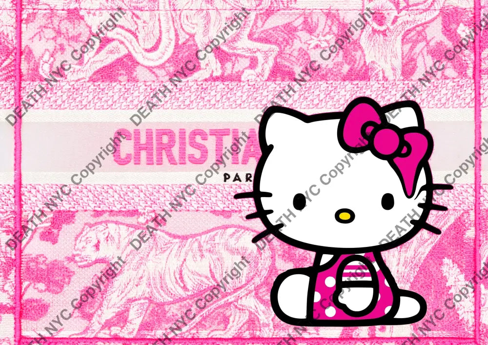Auction ’P402 kitty’ art print 45x32cm (Edition of 100) Art Print