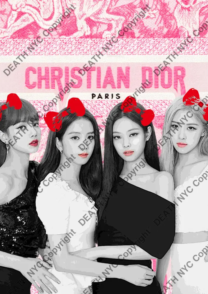 Auction ’P467 black pink’ 45x32cm (Edition of 100) Art Print