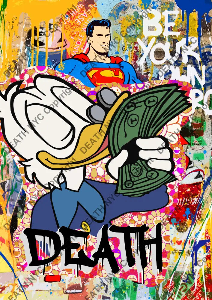 Auction ’P755 duck ’ art print 45x32cm (Edition of 100) Art Print