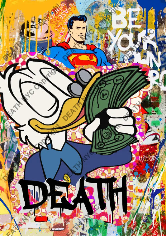 Auction ’P755 duck ’ art print 45x32cm (Edition of 100) Art Print