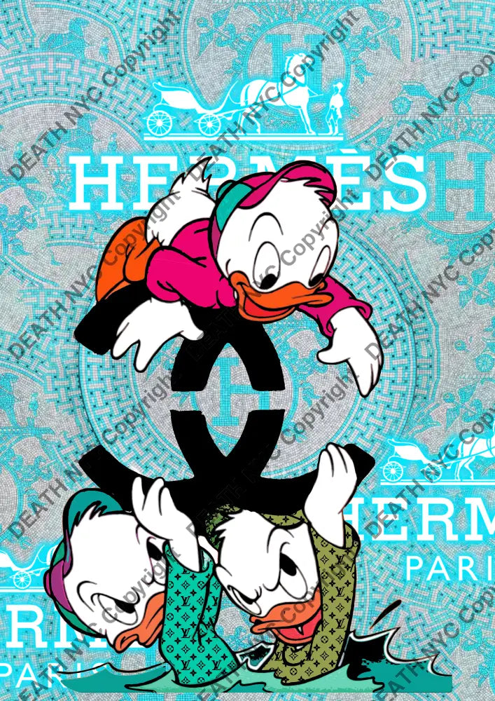 Auction ’P759 duck’ 45x32cm (Edition of 100) Art Print