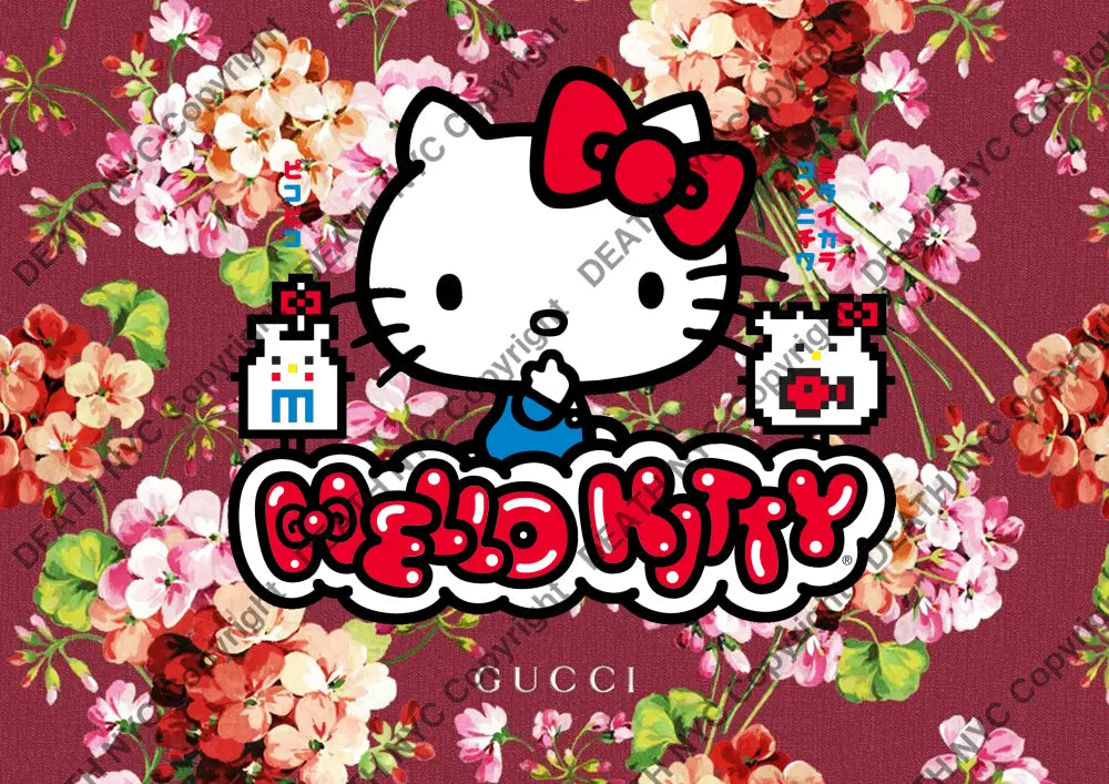 Auction ’P88 kitty ’ art print 45x32cm (Edition of 100) Art Print