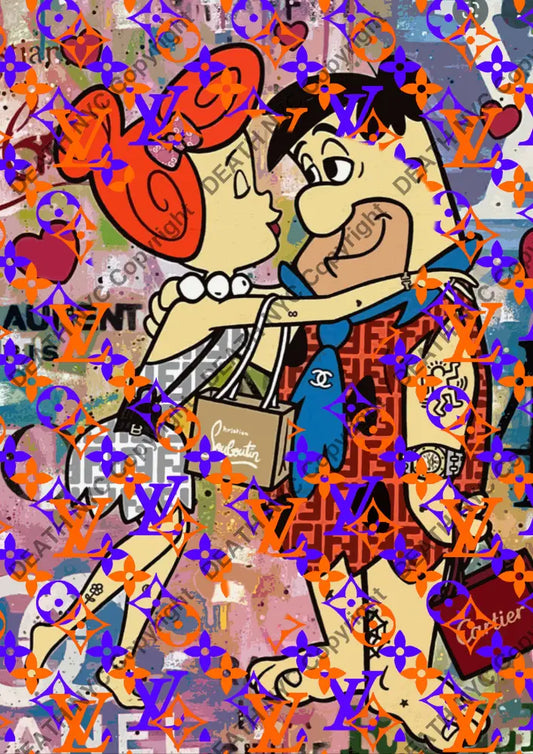 Auction ’Q1155 stone’ art print 45x32cm (Edition of 100) Art Print