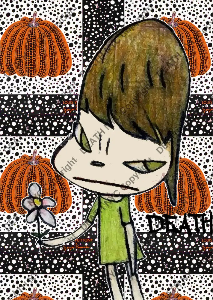 Auction ’Q140 girl’ art print 45x32cm (Edition of 100) Art Print