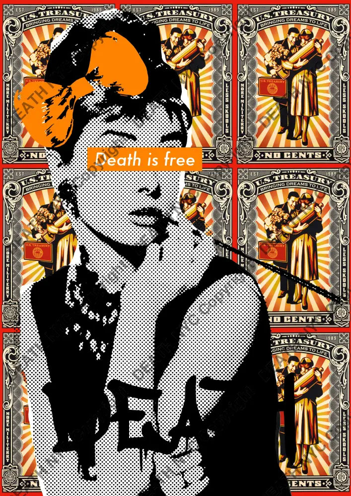 Auction ’Q680 audrey ’ art print 45x32cm (Edition of 100) - Art Print