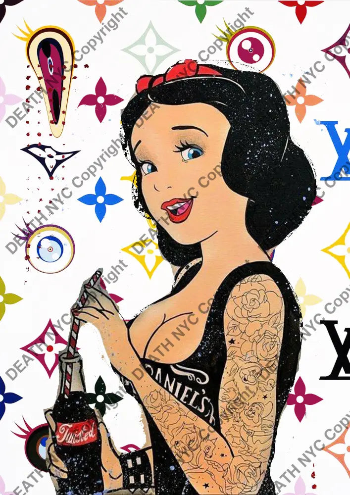 Auction ’Q90 snow ’ art print 45x32cm (Edition of 100) Art Print