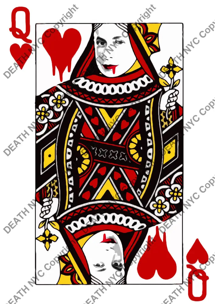 Auction ’queen of heart ’ art print 45x32cm (Edition of 100) - Art Print