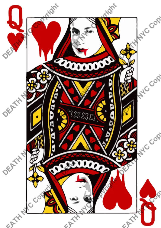 Auction ’queen of heart ’ art print 45x32cm (Edition of 100) - Art Print