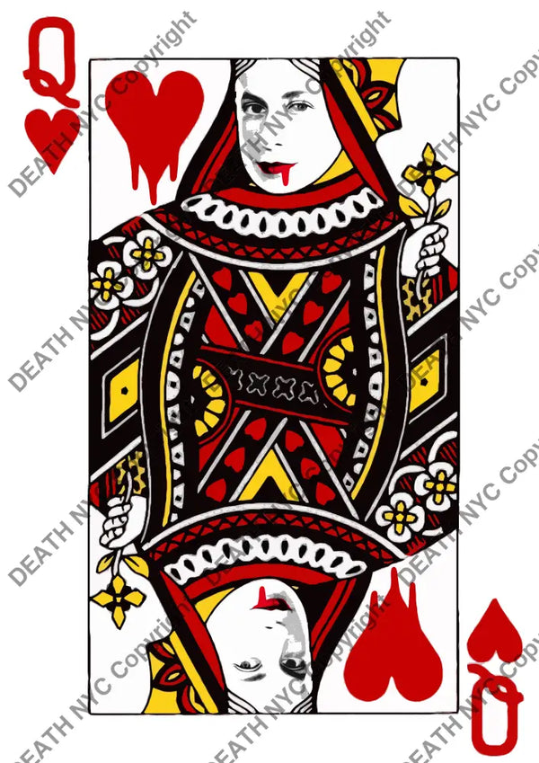 Auction ’queen of heart ’ art print 45x32cm (Edition of 100) - Art Print