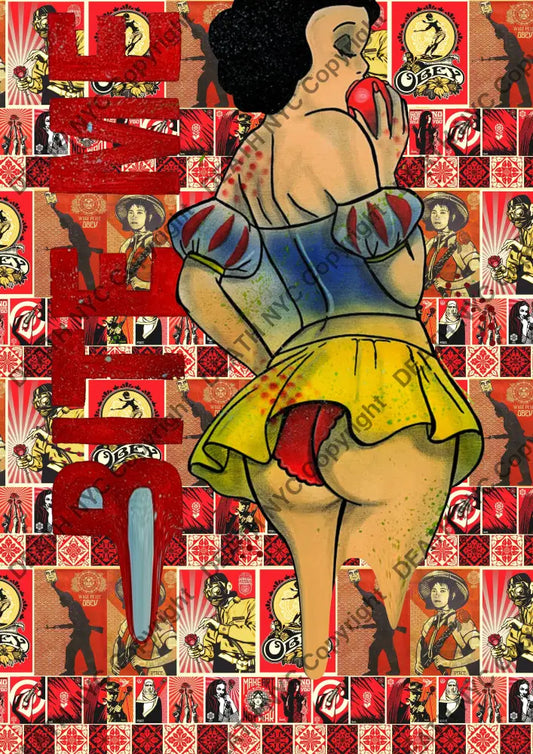 Auction ’R12 snow’ art print 45x32cm (Edition of 100) Art Print