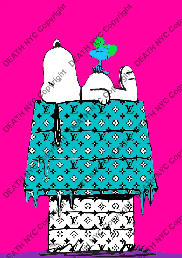 Auction ’resting white silly pink’ art print 45x32cm (Edition of 100) Art Print