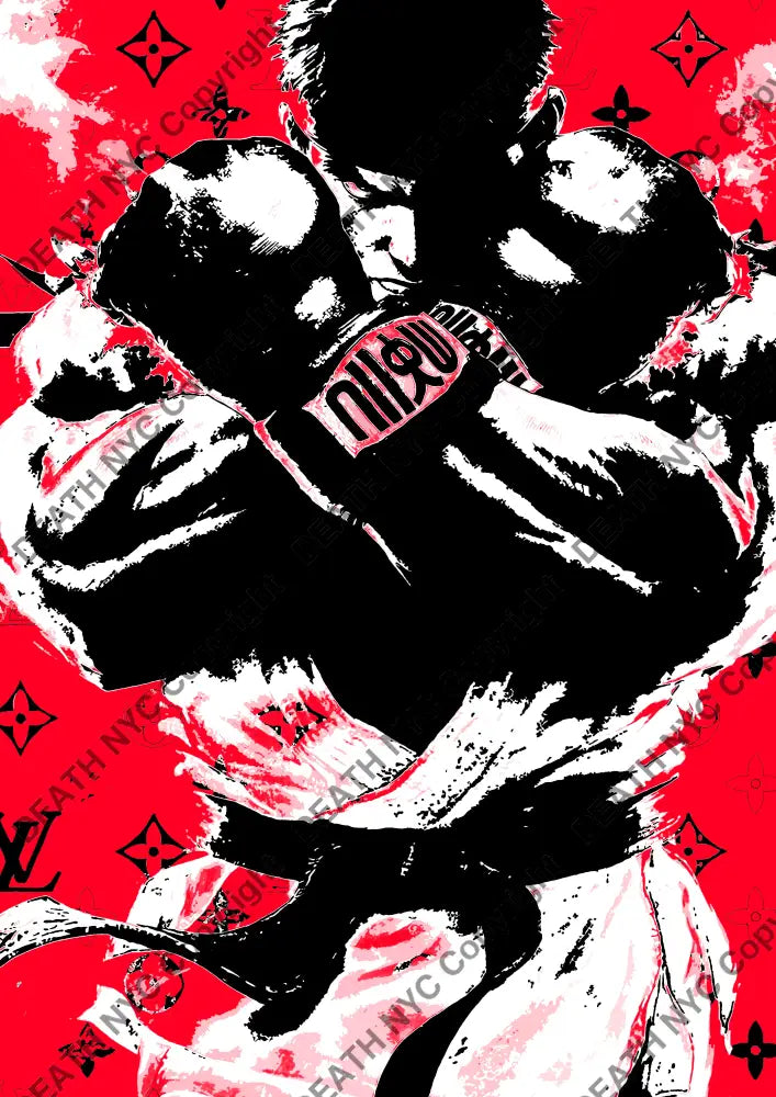 Auction ’ryu red’ art print 45x32cm (Edition of 100) Art Print