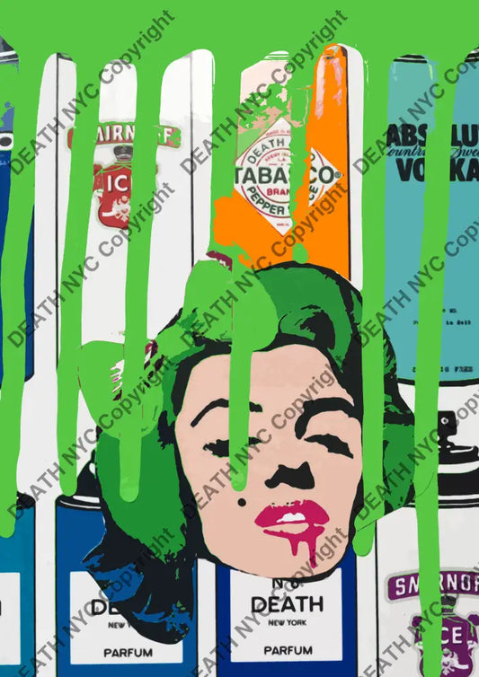 Auction ’S A monr green’ art print 45x32cm (Edition of 100) - Art Print