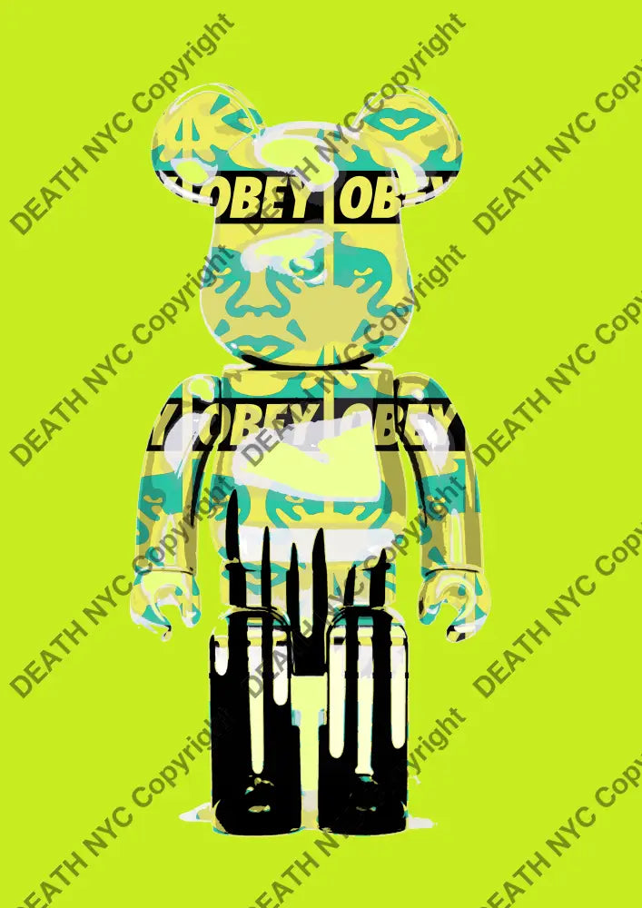 Auction ’S1498 bear’ art print 45x32cm (Edition of 100) Art Print