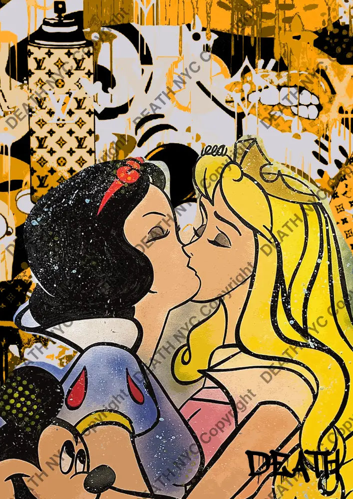 Auction ’S2277 kiss’ art print 45x32cm (Edition of 100) - Art Print