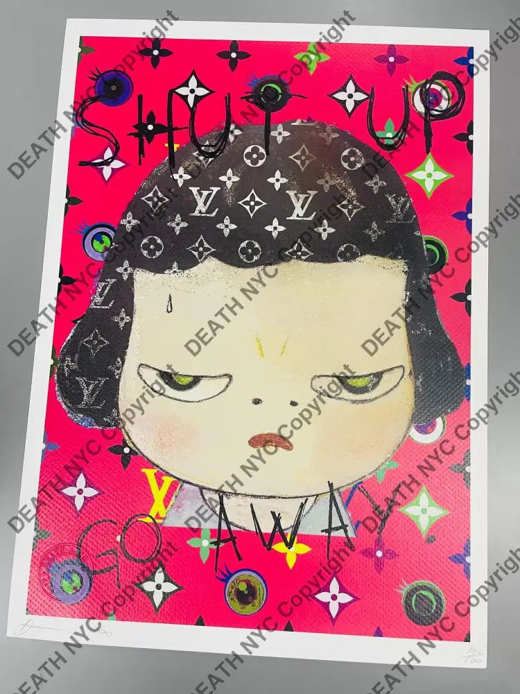 Auction ’Shut up pink’ 45x32cm (Edition of 100) (2020) Art Print