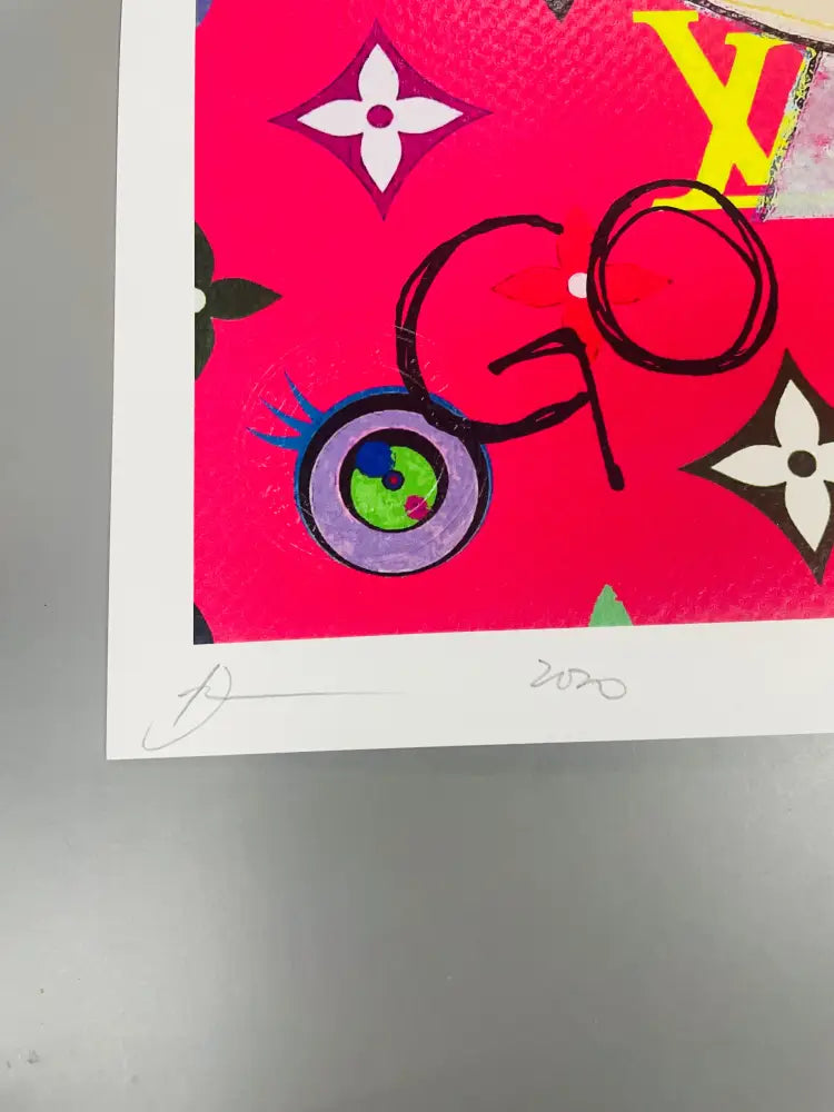 Auction ’Shut up pink’ 45x32cm (Edition of 100) (2020) Art Print