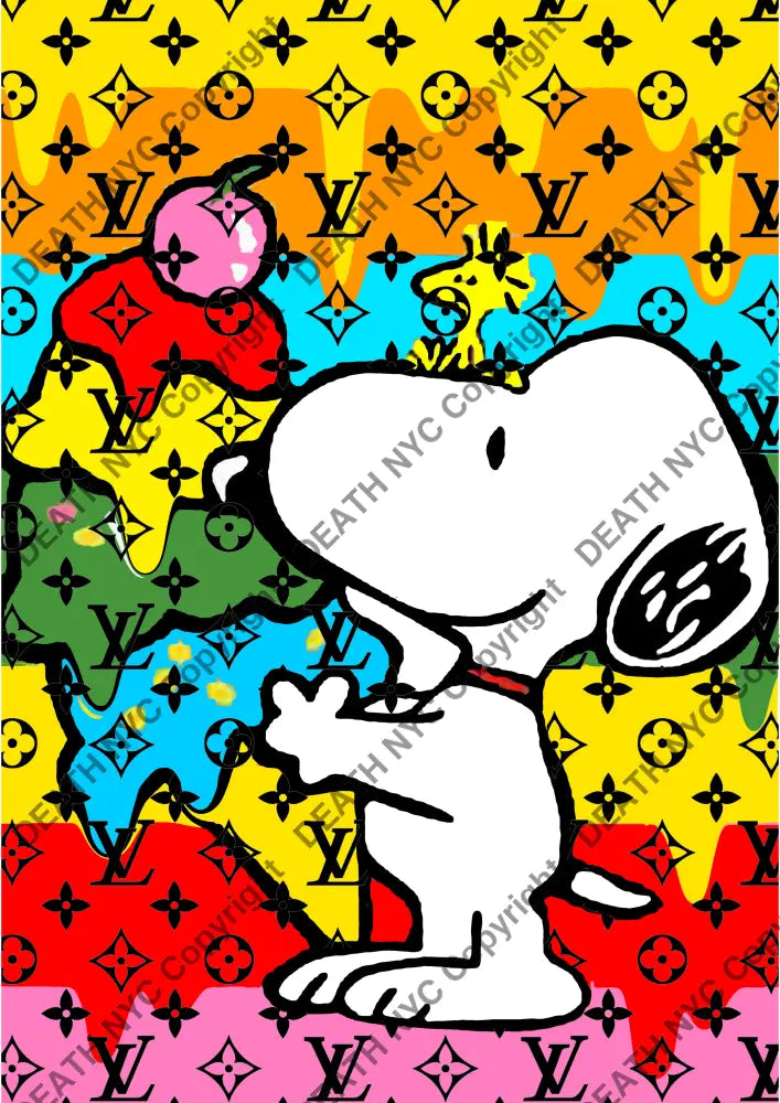 Auction ’silly icecream y ’ art print 45x32cm (Edition of 100) - Art Print