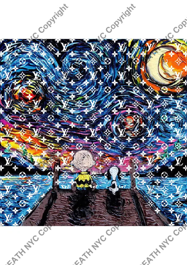 Auction ’silly L night ’ art print 45x32cm (Edition of 100) - Art Print