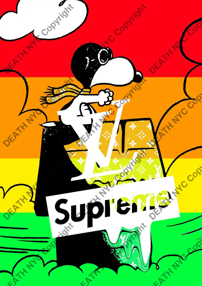 Auction ’silly sup L rainbow’ art print 45x32cm (Edition of 100) Art Print