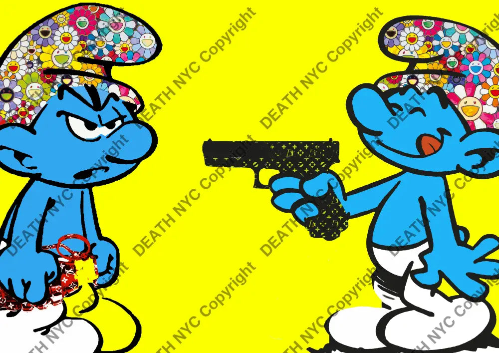 Auction ’smart shoot gun Y’ art print 45x32cm (Edition of 100) Art Print
