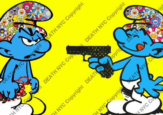 Auction ’smart shoot gun Y’ art print 45x32cm (Edition of 100) Art Print