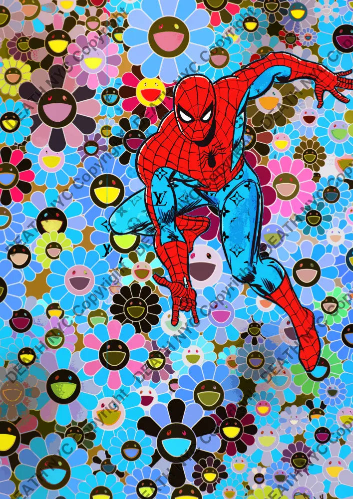 Auction ’spider flower ’ art print 45x32cm (Edition of 100) - Art Print
