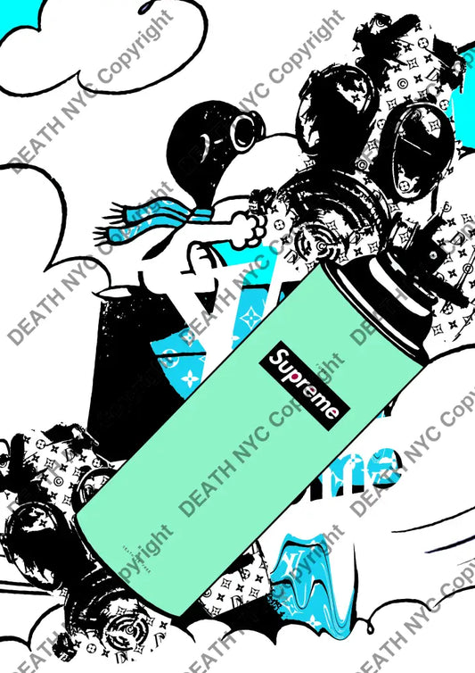 Auction ’Sup l red silly mask 2’’ art print 45x32cm (Edition of 100) Art Print