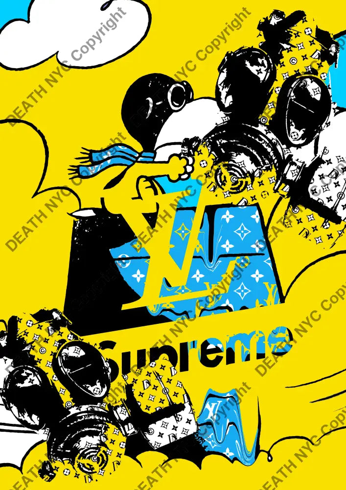 Auction ’sup L yellow’ art print 45x32cm (Edition of 100) Art Print