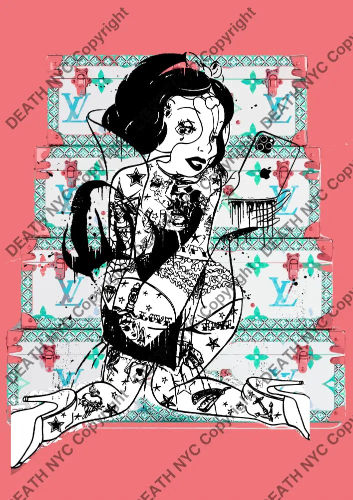 Auction ’T1093 snow’ 45x32cm (Edition of 100) Art Print