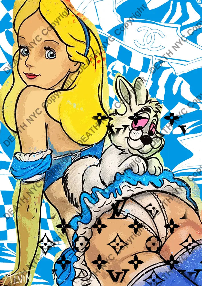 Auction ’T1324 alice’ art print 45x32cm (Edition of 100) Art Print
