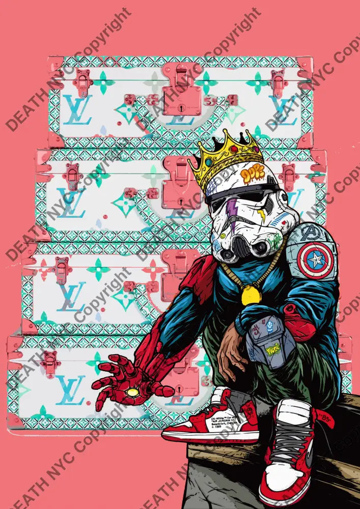 Auction ’T1822 troop ’ art print 45x32cm (Edition of 100) - Art Print