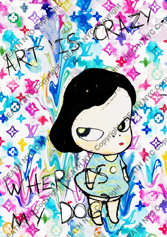 Auction ’T1970 girl’ 45x32cm (Edition of 100) Art Print
