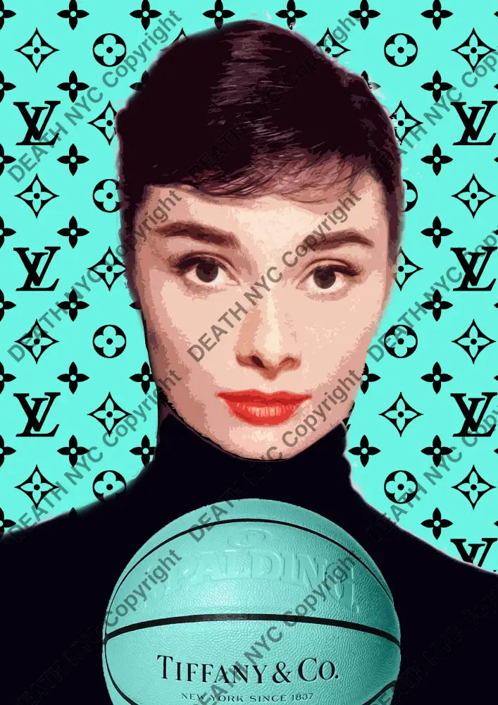Auction ’tiff audrey basket’ art print 45x32cm (Edition of 100) Art Print