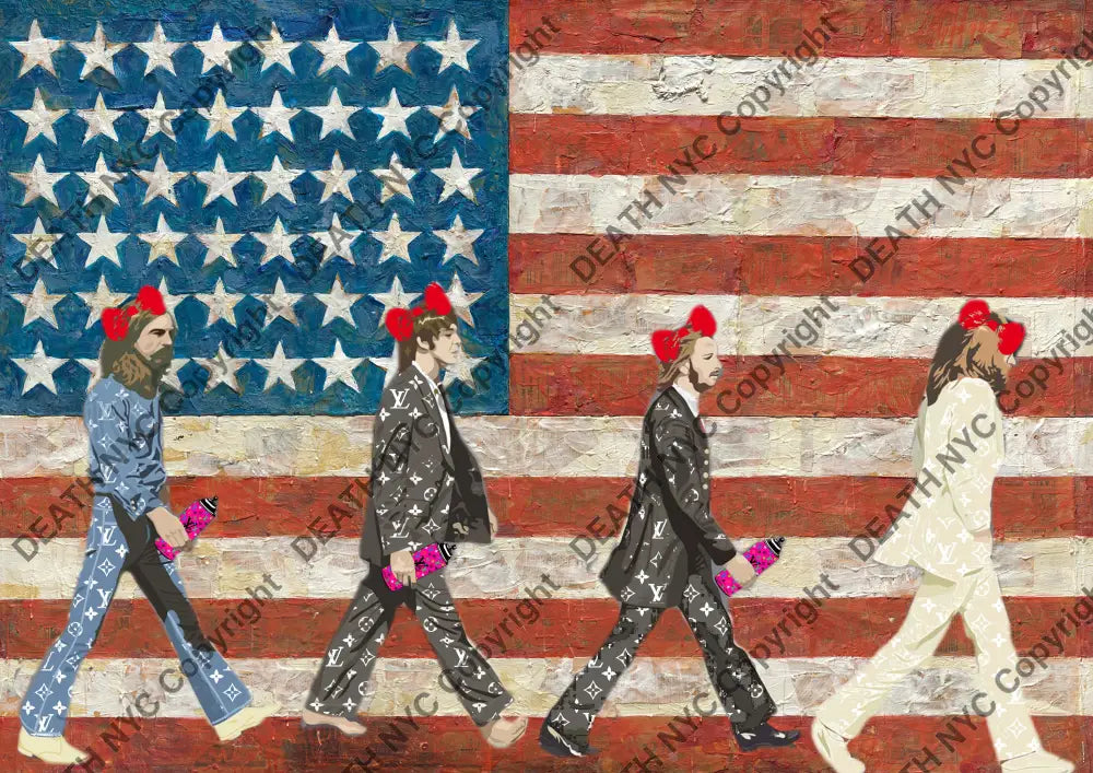 Auction ’Usa btles ’ art print 45x32cm (Edition of 100) Art Print