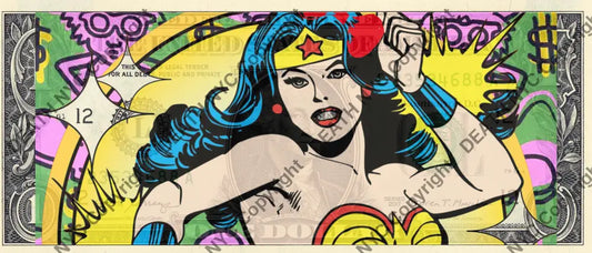Auction USD $1 Original artwork 010224$10 wonder - Art Print