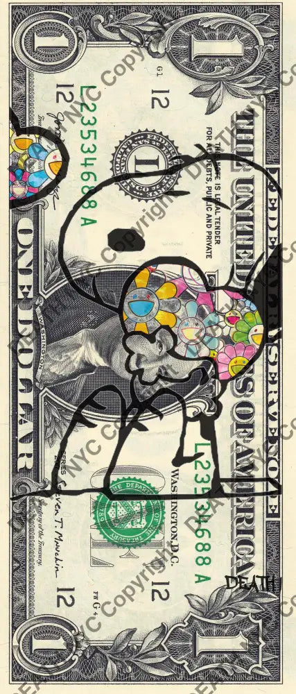 Auction USD $1 Original artwork 010423$4 silly Art Print