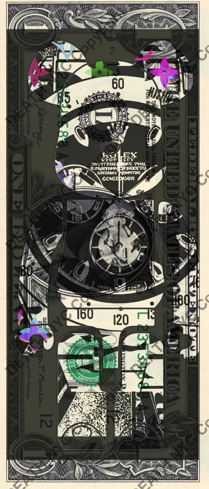 Auction USD $1 Original artwork 011225$3 bear Art Print