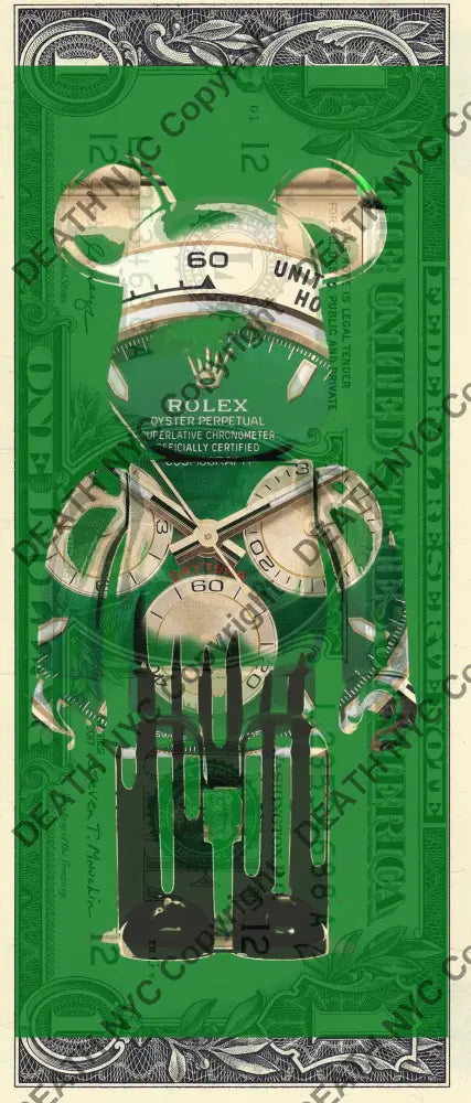 Auction USD $1 Original artwork 011225$5 bear Art Print